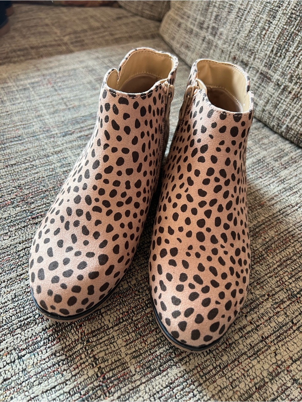 Cat & Jack Animal Print Ankle Boots